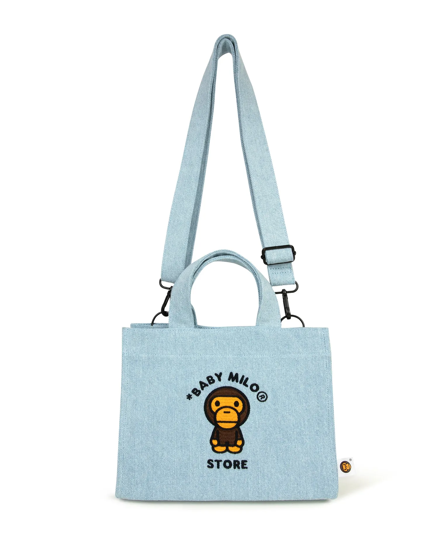 Baby Milo denim small tote bag