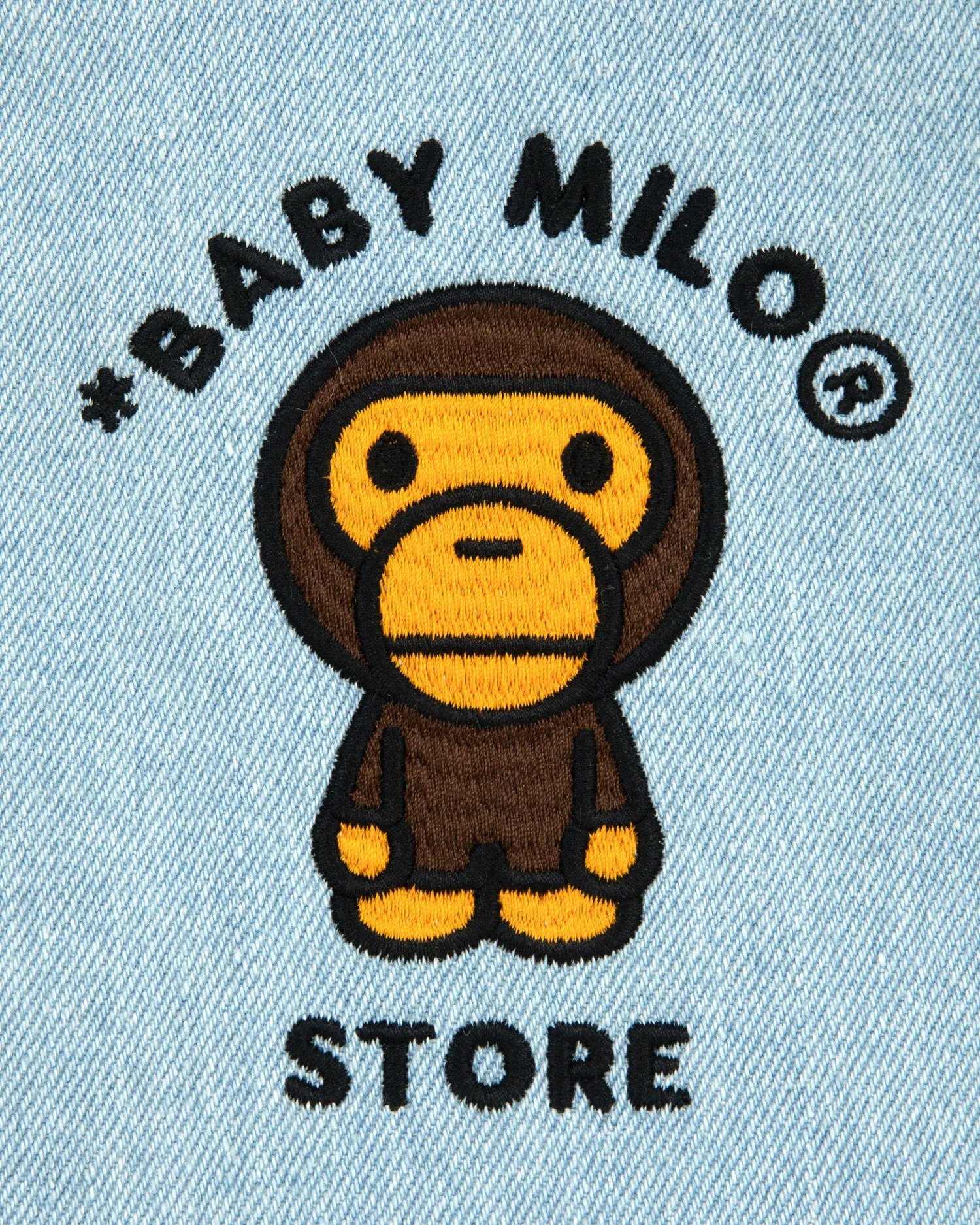 Baby Milo denim small tote bag