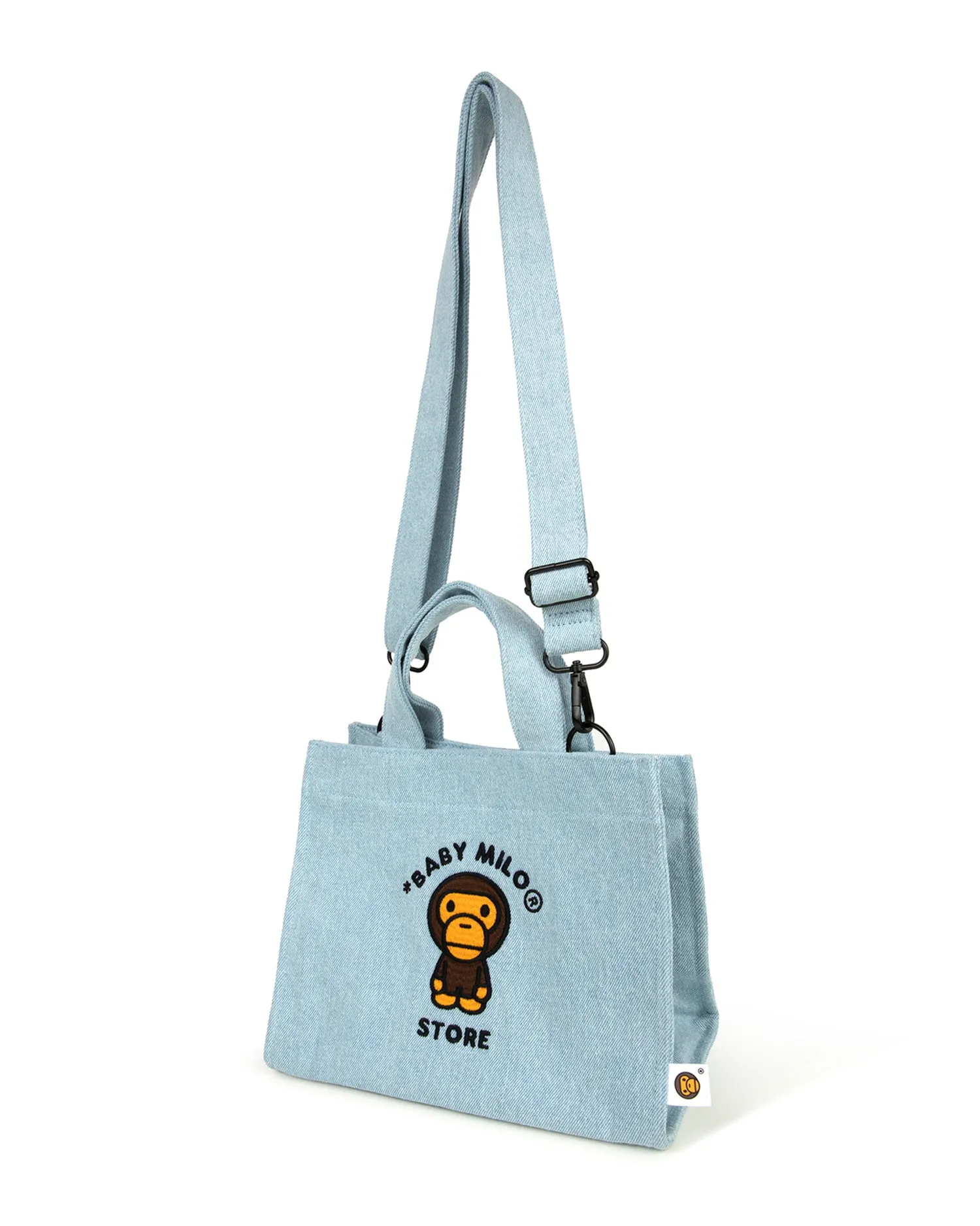 Baby Milo denim small tote bag