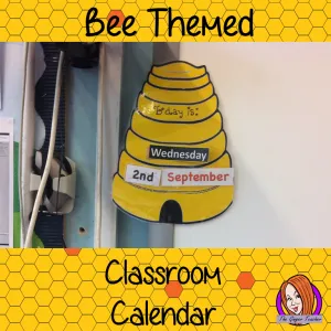 Back to School 'Bee' Themed Classroom Calendar