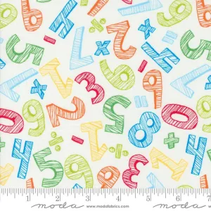 Back to School by Moda Fabrics  NUMBERS/PAPER