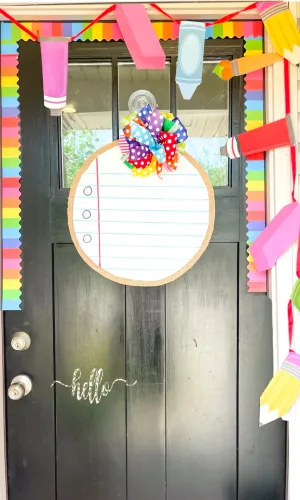 Back to School Circle Door Hanger