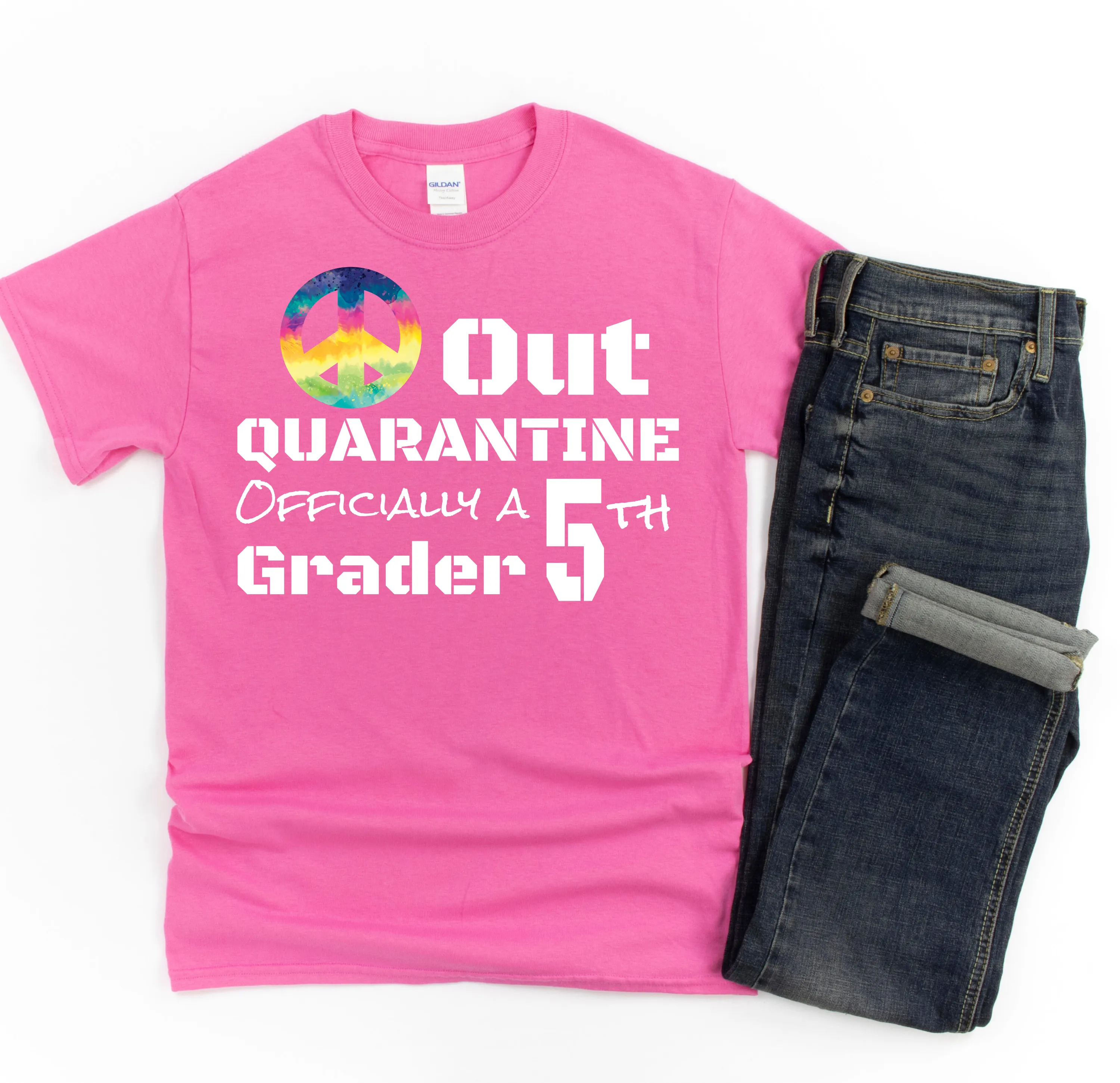 Back To School First Day Of School Peace Out T Shirt For 5th Grade T Shirt - Grade Level Shirts