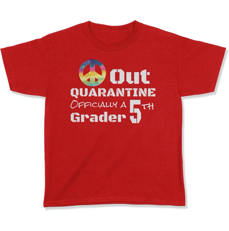 Back To School First Day Of School Peace Out T Shirt For 5th Grade T Shirt - Grade Level Shirts