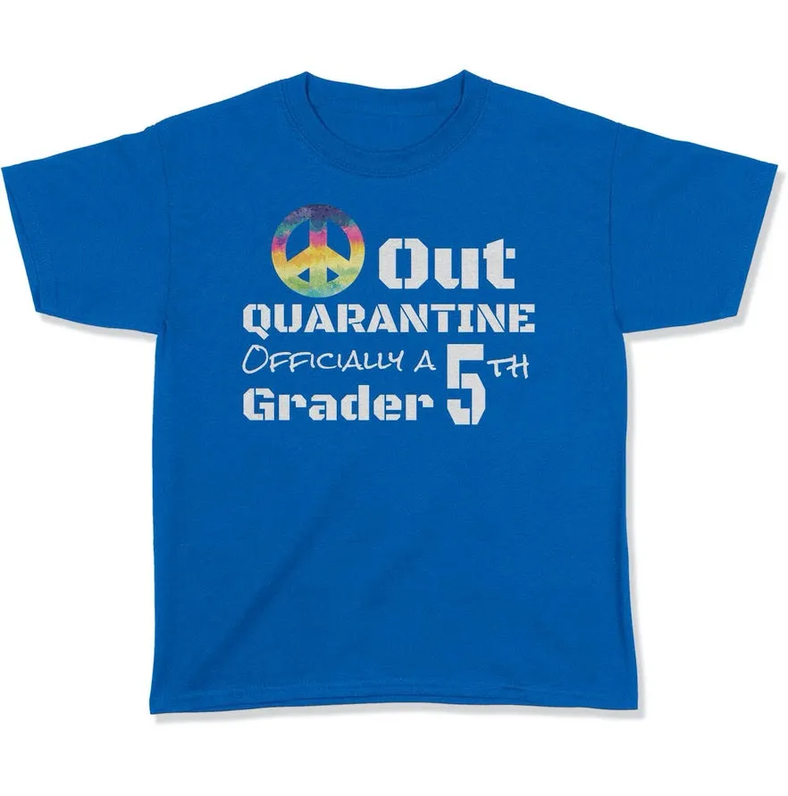Back To School First Day Of School Peace Out T Shirt For 5th Grade T Shirt - Grade Level Shirts