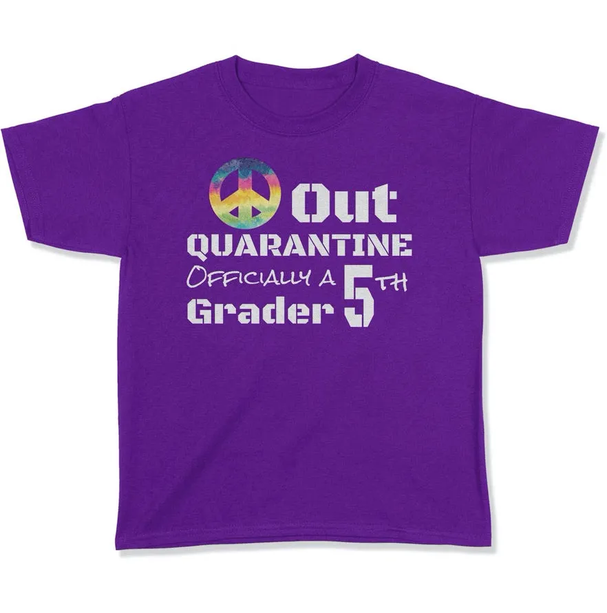 Back To School First Day Of School Peace Out T Shirt For 5th Grade T Shirt - Grade Level Shirts