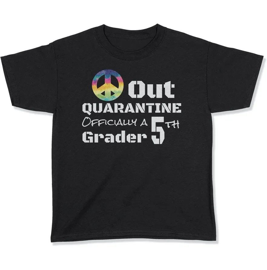 Back To School First Day Of School Peace Out T Shirt For 5th Grade T Shirt - Grade Level Shirts