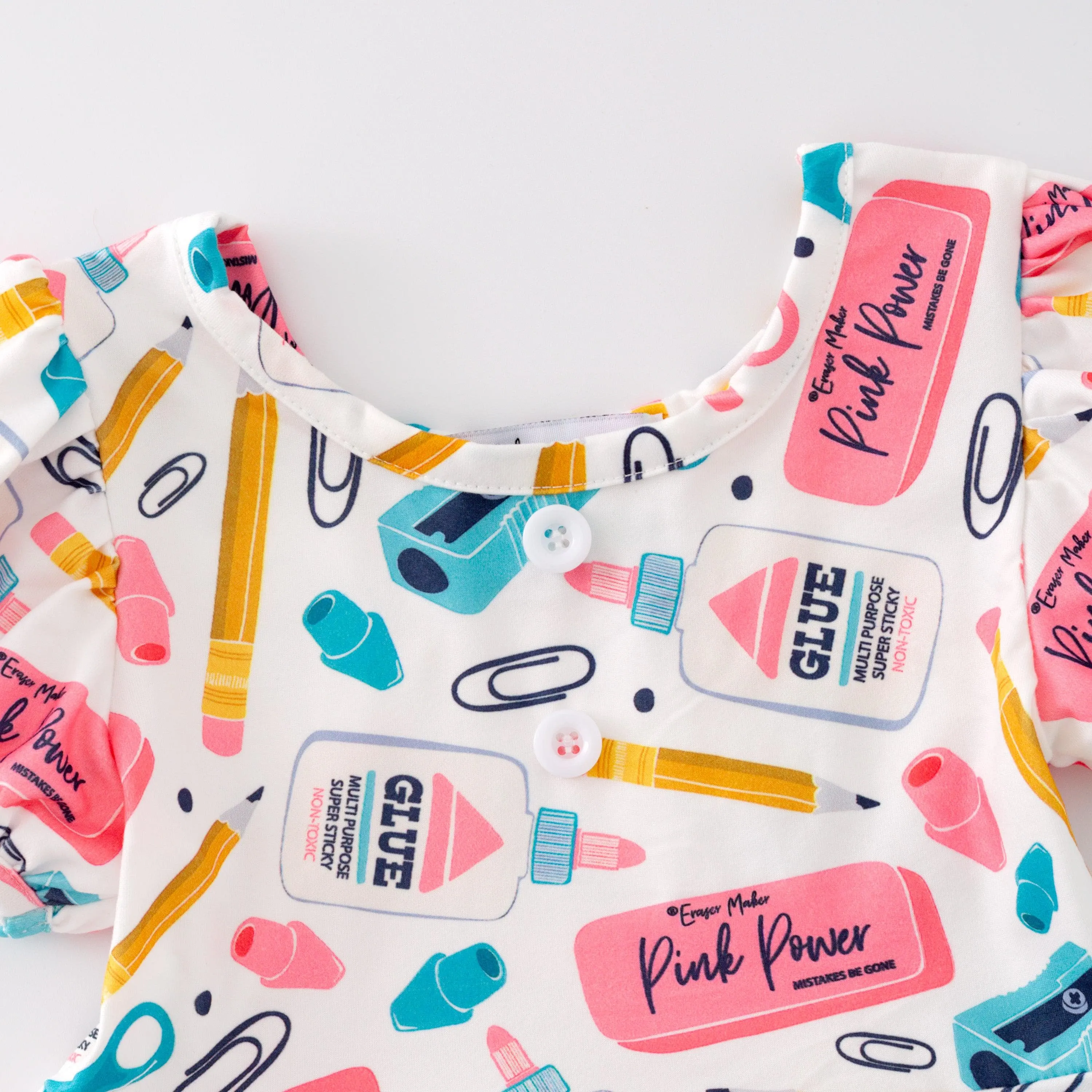 Back to School "Cute School Supplies" Playwear Dress