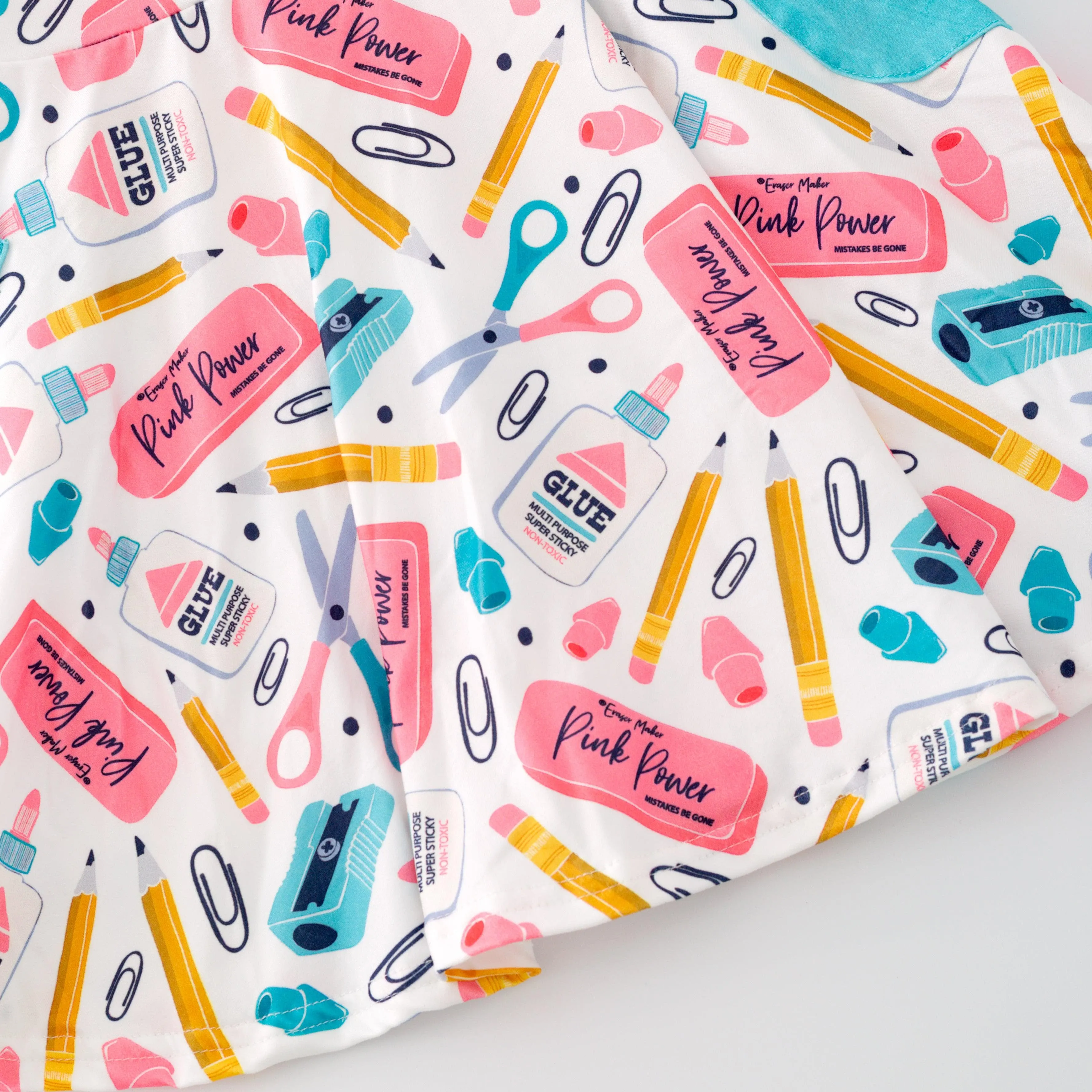 Back to School "Cute School Supplies" Playwear Dress