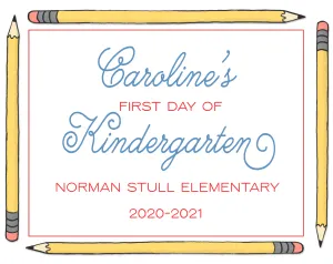 Back to School Sign-Large Pencils
