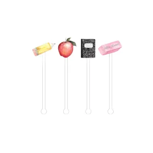 Back to School Stir Sticks
