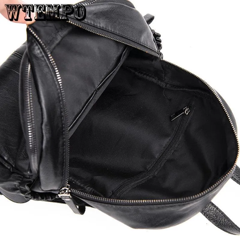 Backpack Student School Bag Fashion Backpack Summer Travel Backpack Canvas Men and Women Middle School Student School Bag Large-capacity Backpack
