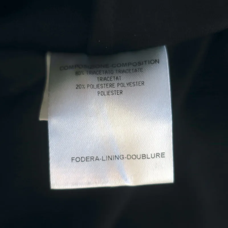 Balenciaga Ruffle Skirt Black Crepe Size 42