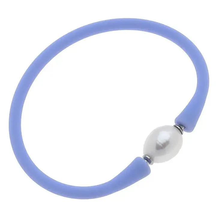 Bali Freshwater Pearl Silicone Bracelet