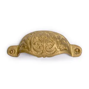Bamboo Leaf Handle Pulls 3.5" - Set of 2