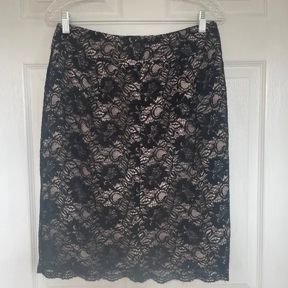 Banana Republic Lined Lace Skirt Sz. 8 Gently Loved