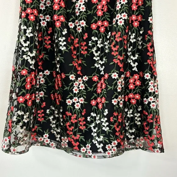 BB Dakota Gates Floral Embroidered Off-the-Shoulder Mini Dress