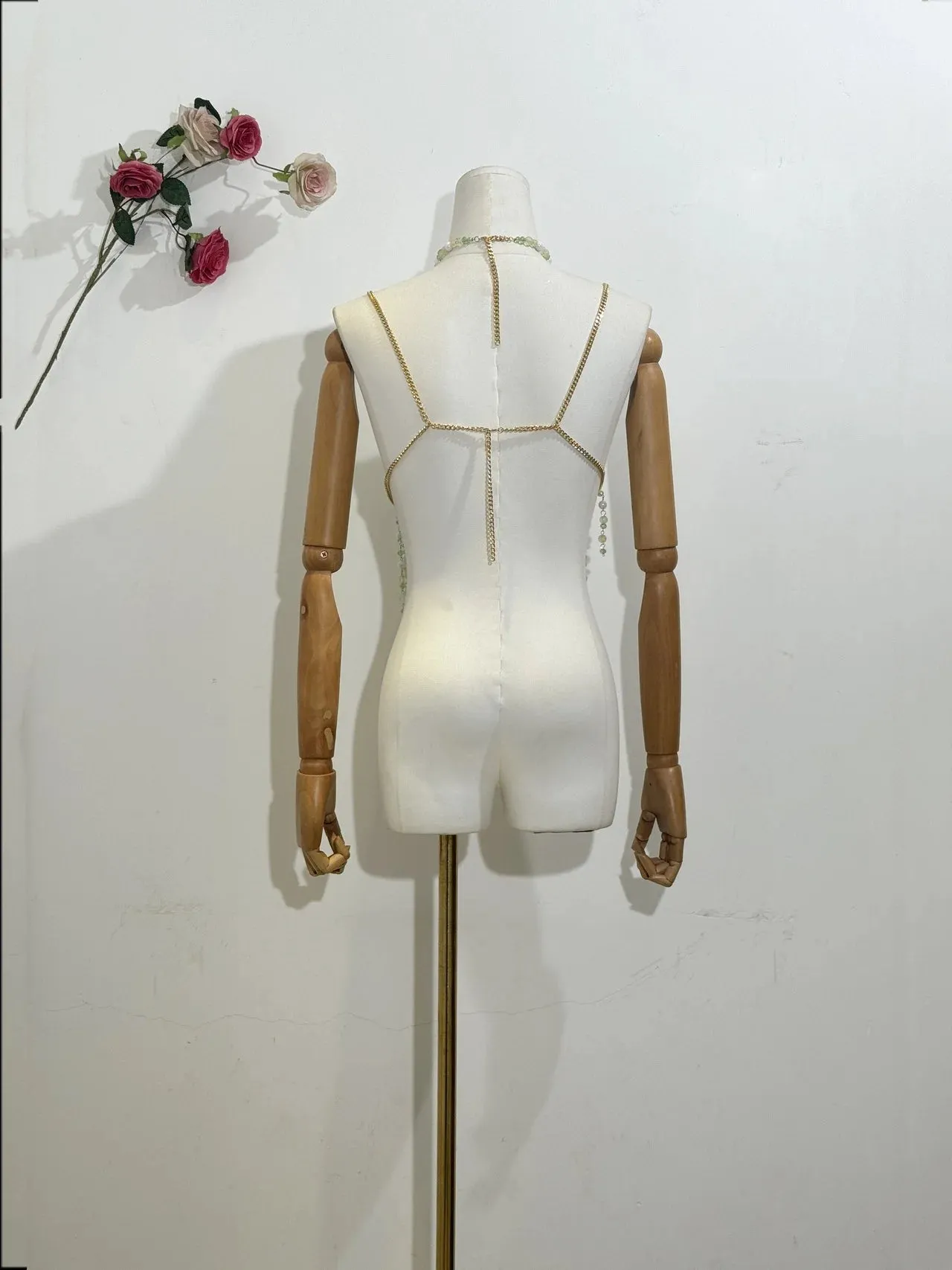 Beaded Halter Body Chain