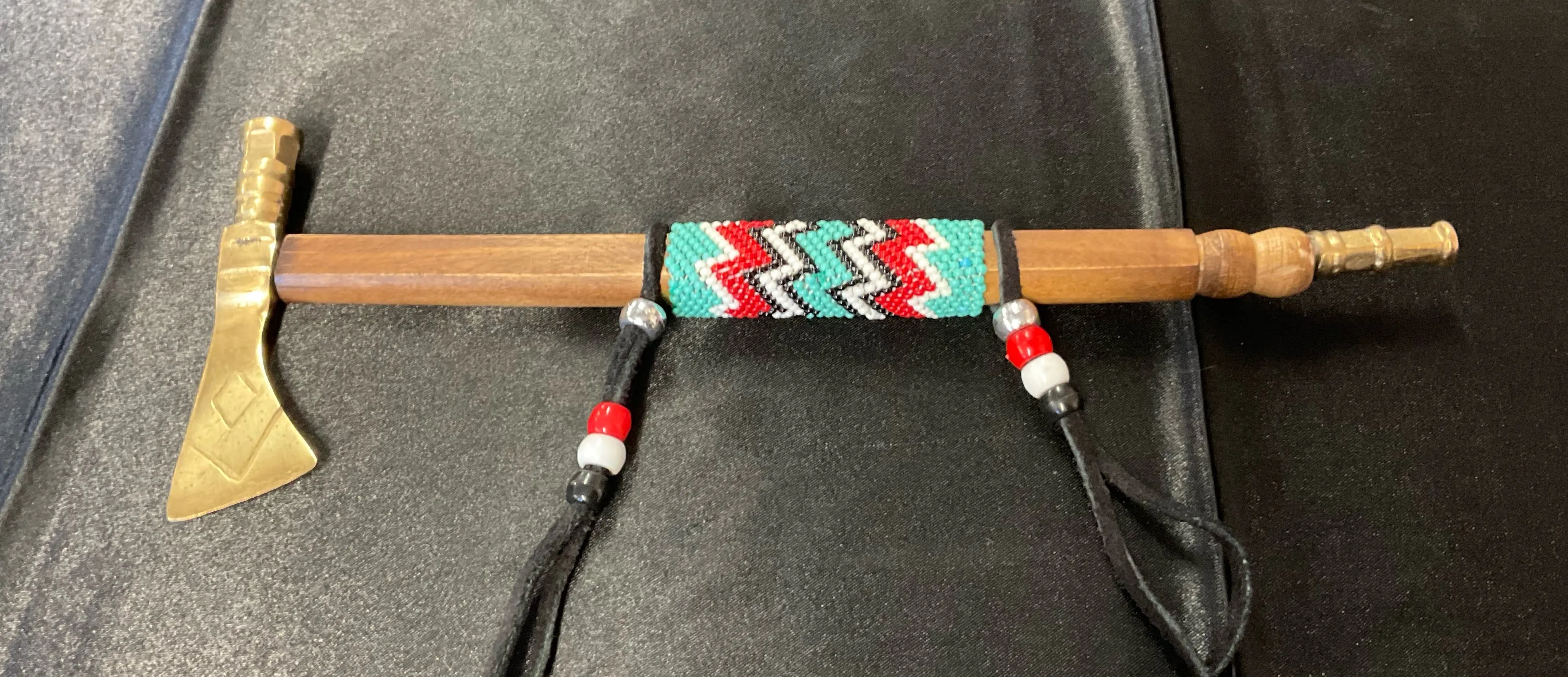 Beaded Hatchet Pipes