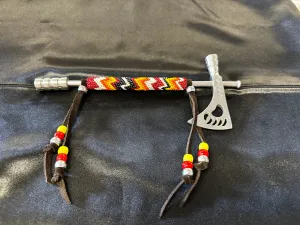 Beaded Hatchet Pipes