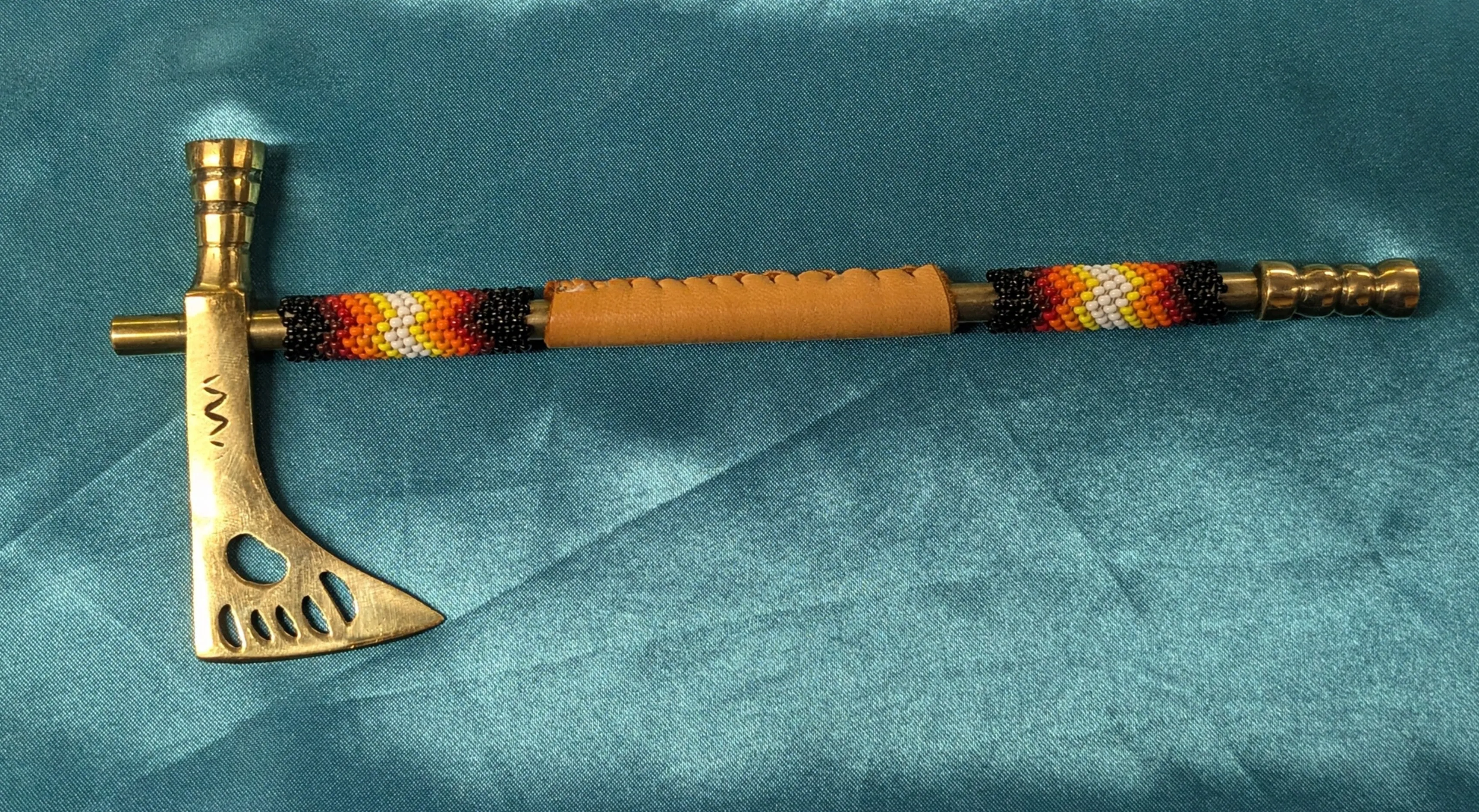 Beaded Hatchet Pipes