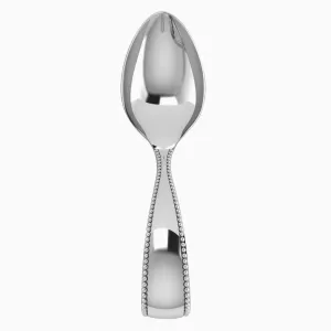 Beaded Loop Silver Plated Baby Spoon by Krysaliis