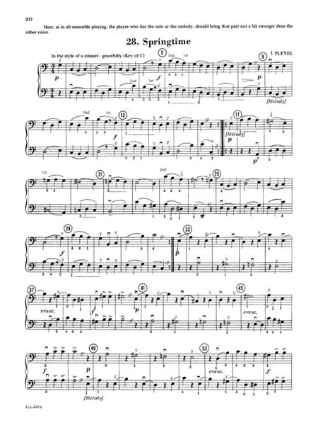 Beautiful Music for Two String Instruments Book 2 for Double Bass