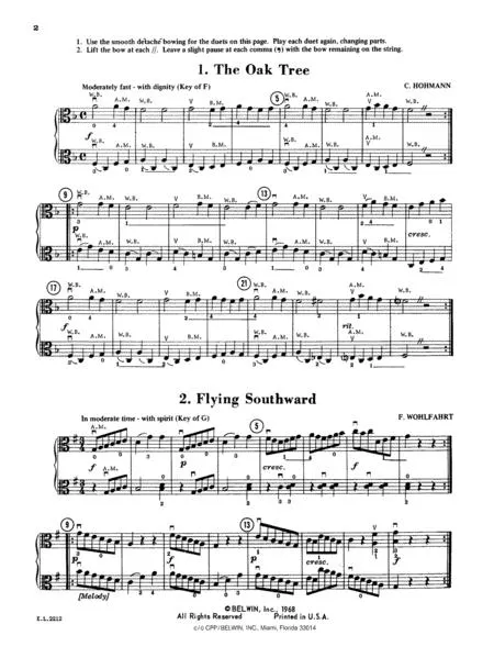Beautiful Music for Two String Instruments Book 2 for Viola