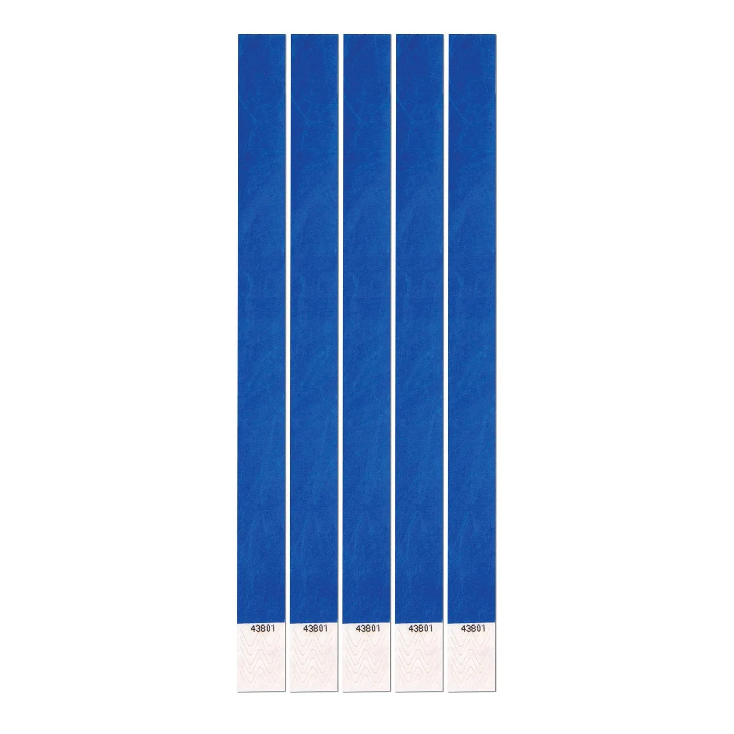 Beistle Blue Tyvek Wristbands (100/pkg) - Party Supply Decoration for General Occasion
