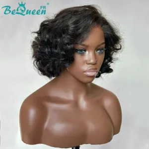 BeQueen "Dominique" Perruque Bob Bouncy curl 12 pouces avec Lace Closure 4x4