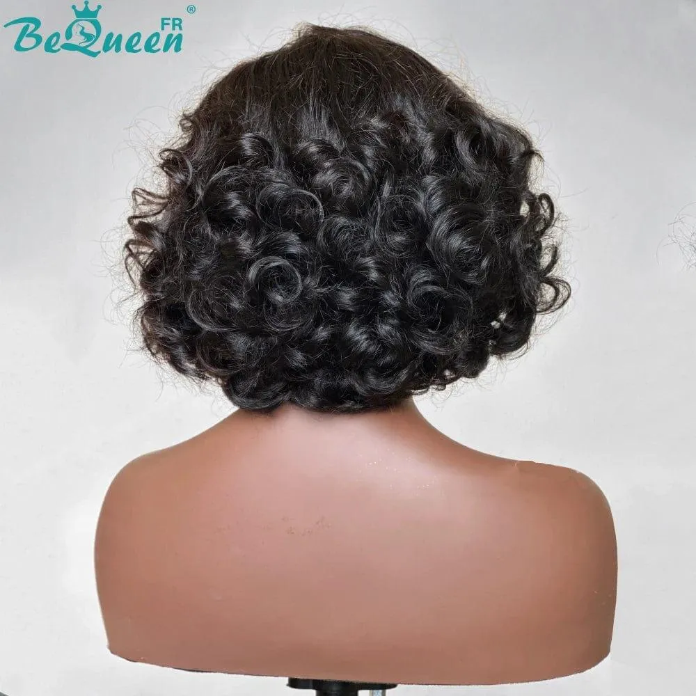 BeQueen "Dominique" Perruque Bob Bouncy curl 12 pouces avec Lace Closure 4x4