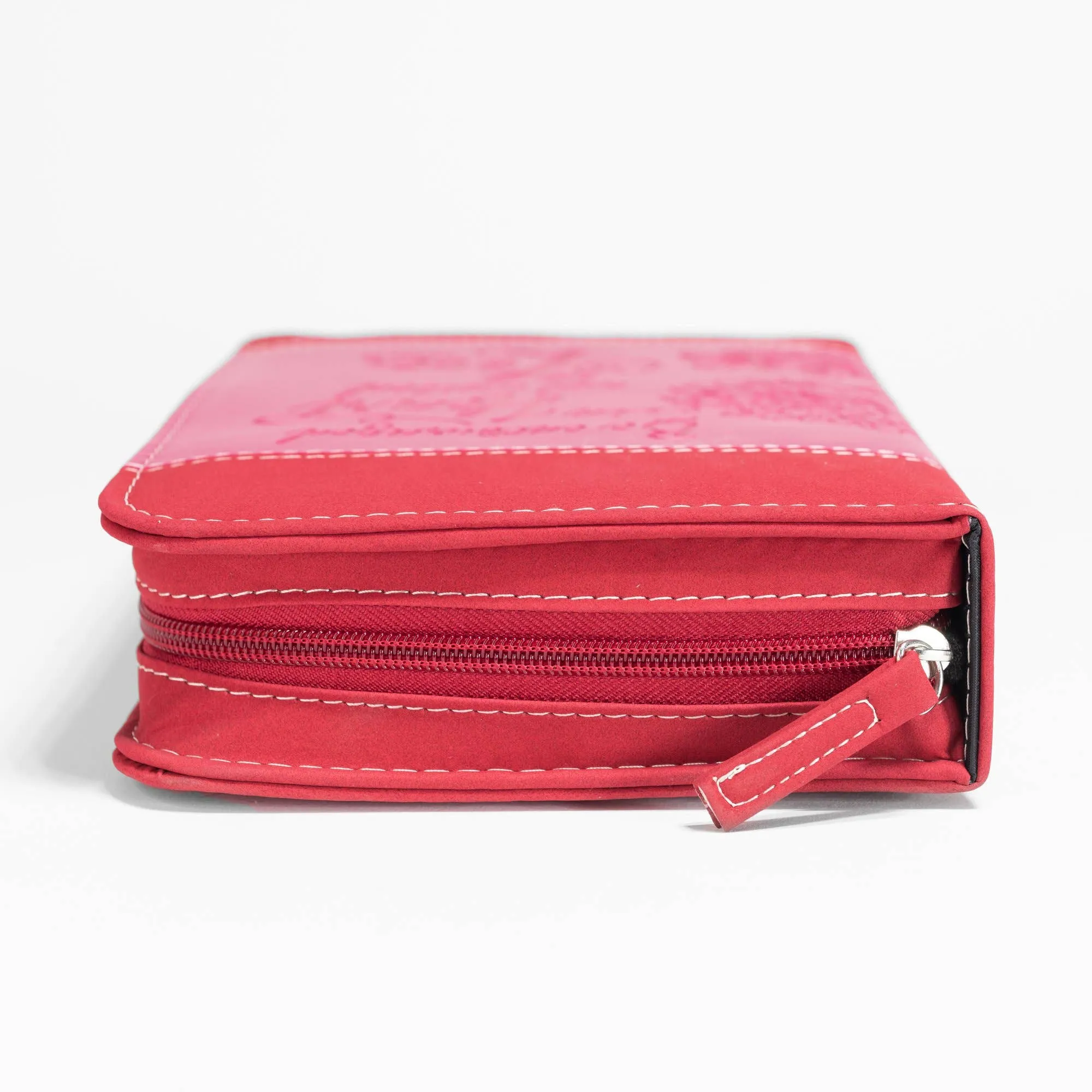 Bible Cover -Pink floral, Colossians 2:2: Large