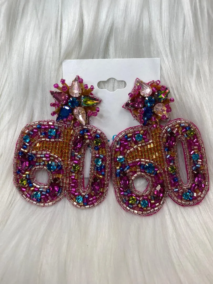 Birthday Earrings and Beaded Bags