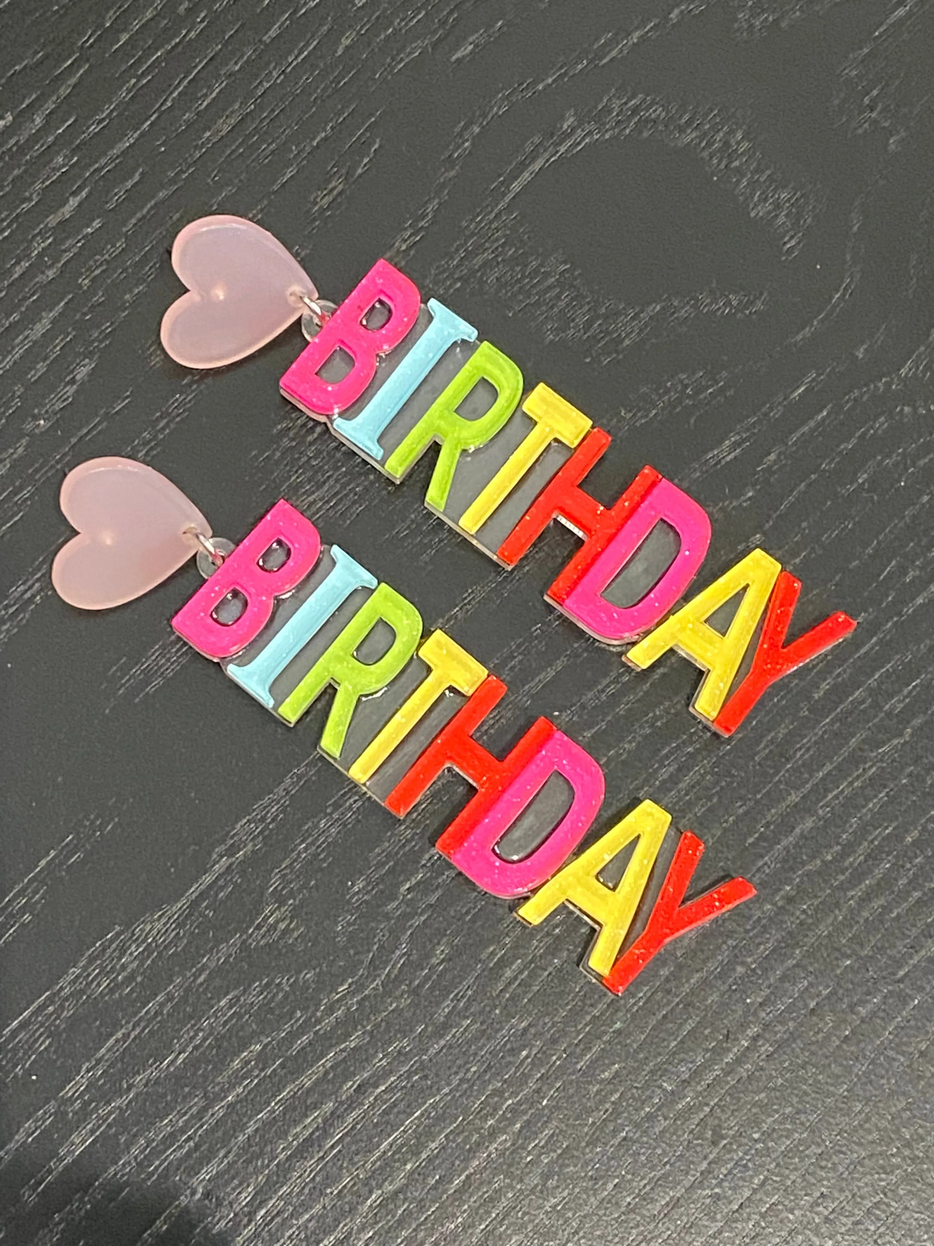 Birthday Earrings and Beaded Bags