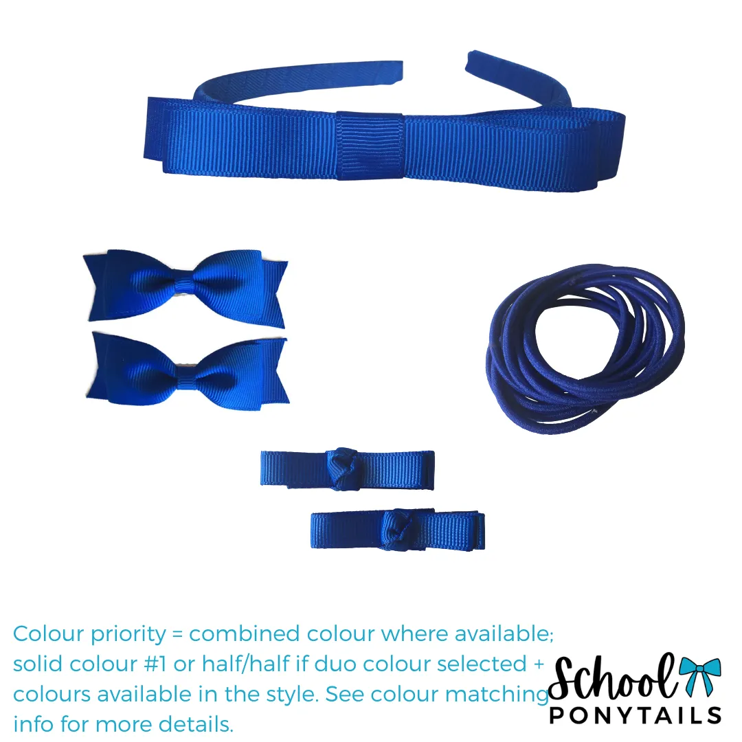 Black & Yellow & Purple & Sea Blue Hair Accessories