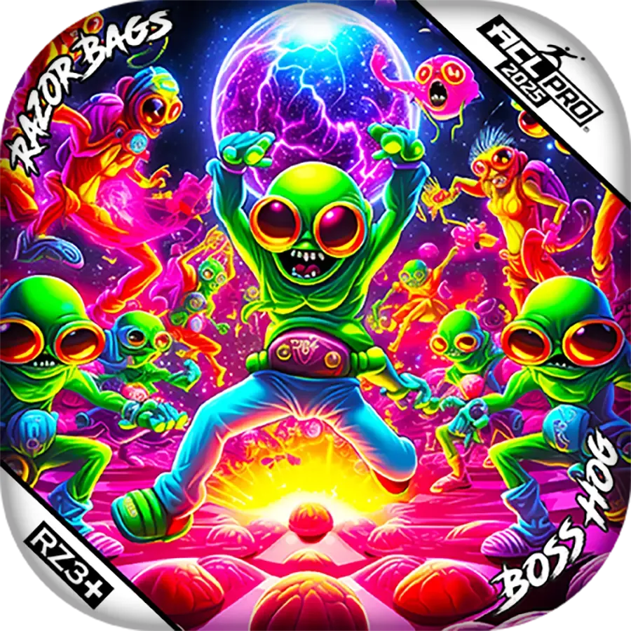 Boss Hog | Alien Dance Party | ACL PRO Razor Cornhole Bags