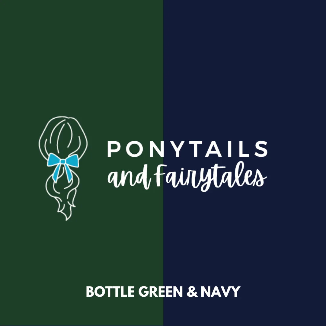 Bottle Green & Navy Hair Accessories