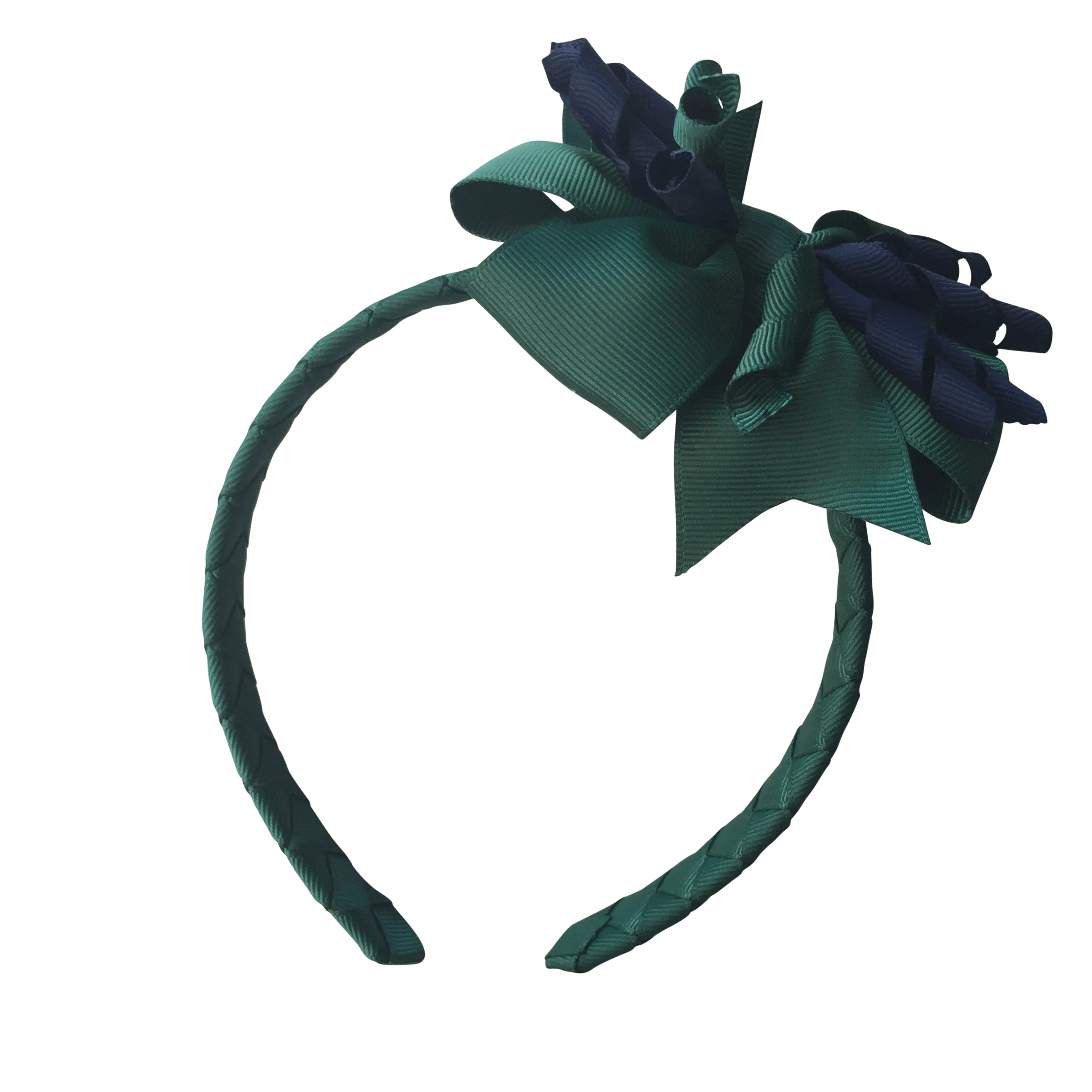 Bottle Green & Navy Hair Accessories