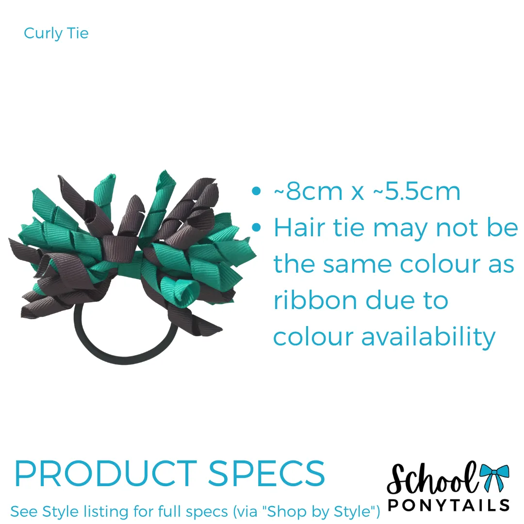 Bottle Green & Red Hair Accessories