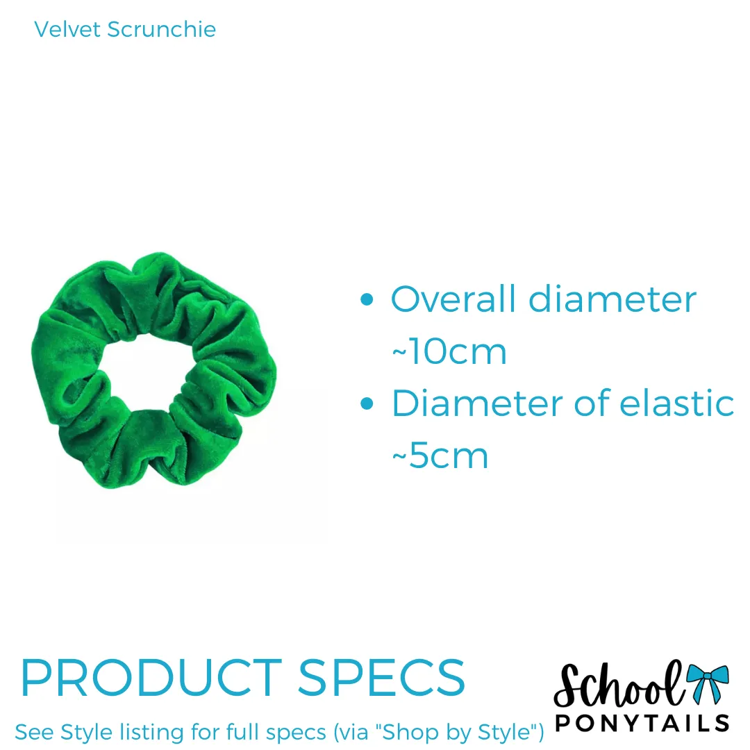 Bottle Green & Red Hair Accessories