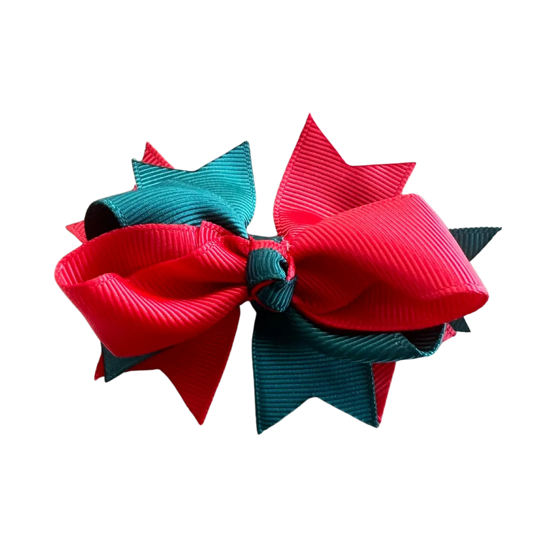 Bottle Green & Red Hair Accessories