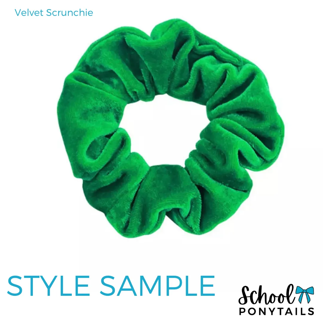 Bottle Green & Red Hair Accessories