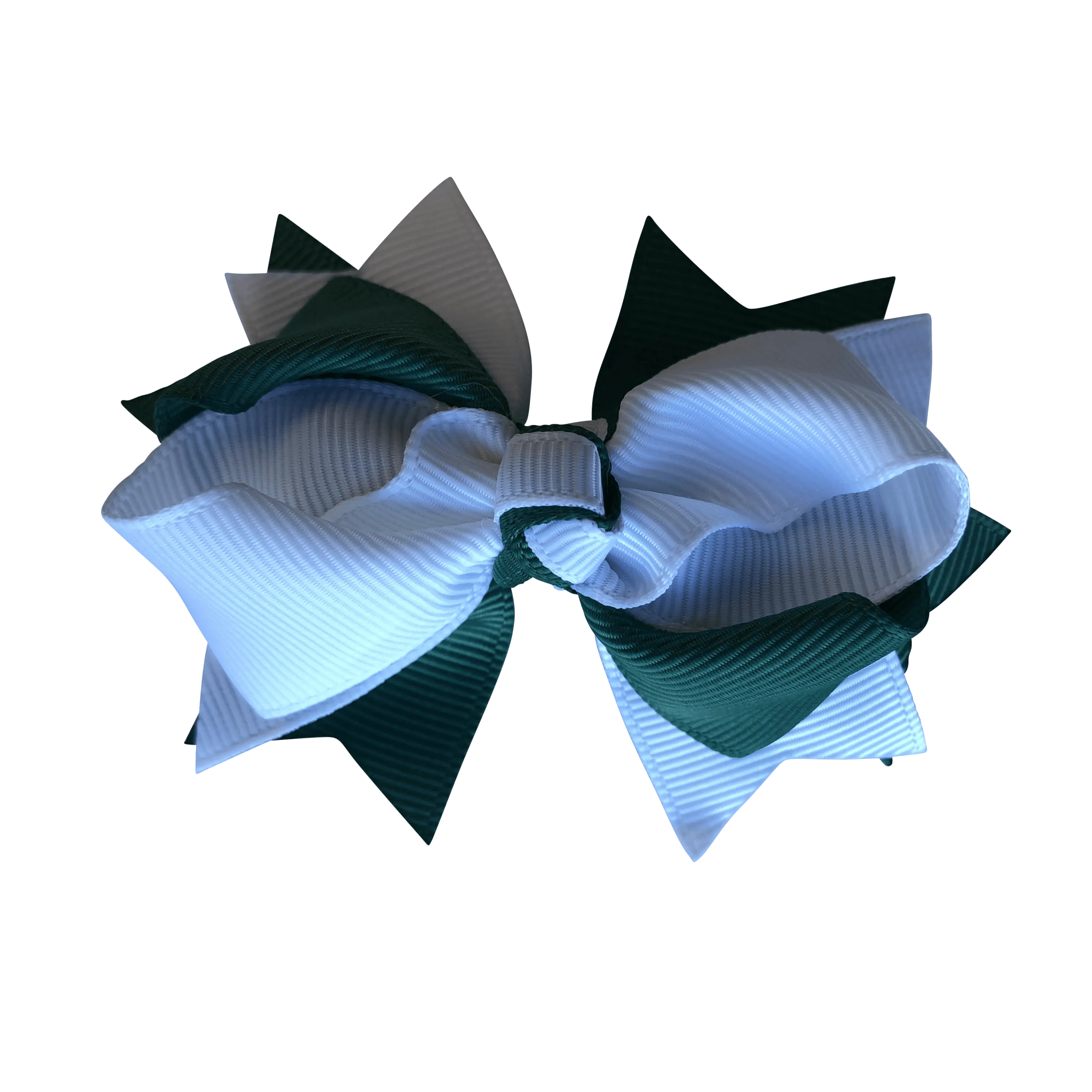 Bottle Green & White Hair Accessories