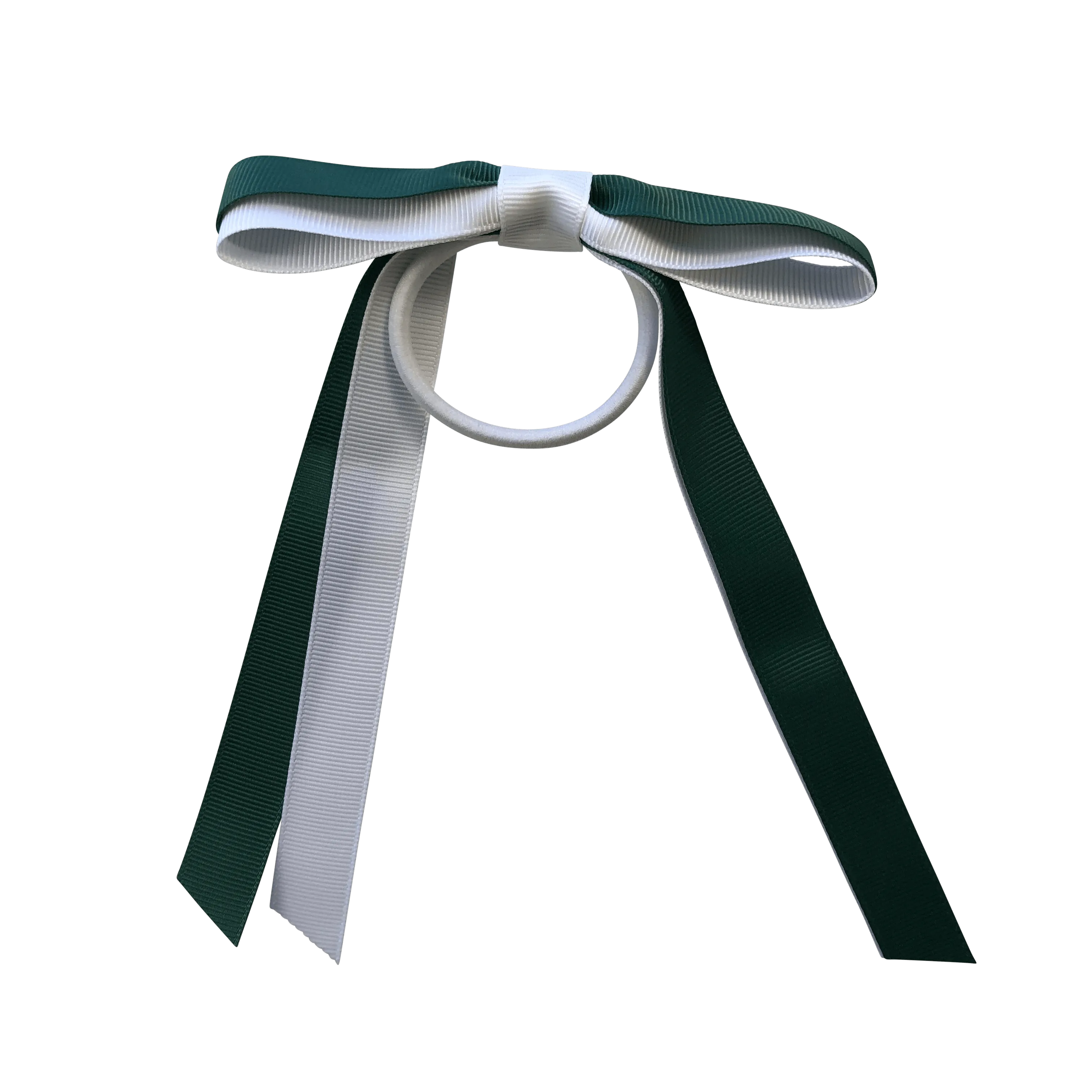 Bottle Green & White Hair Accessories