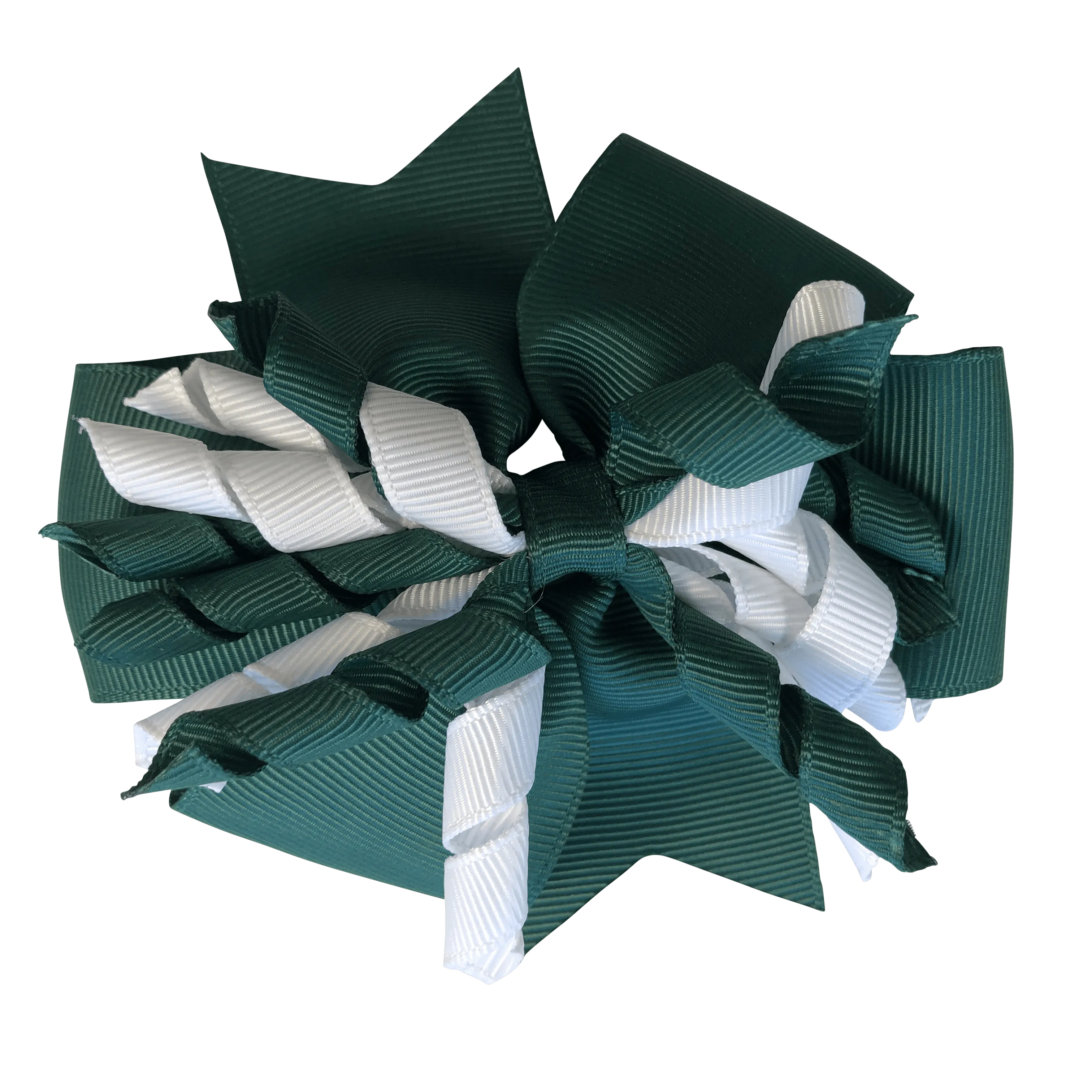 Bottle Green & White Hair Accessories