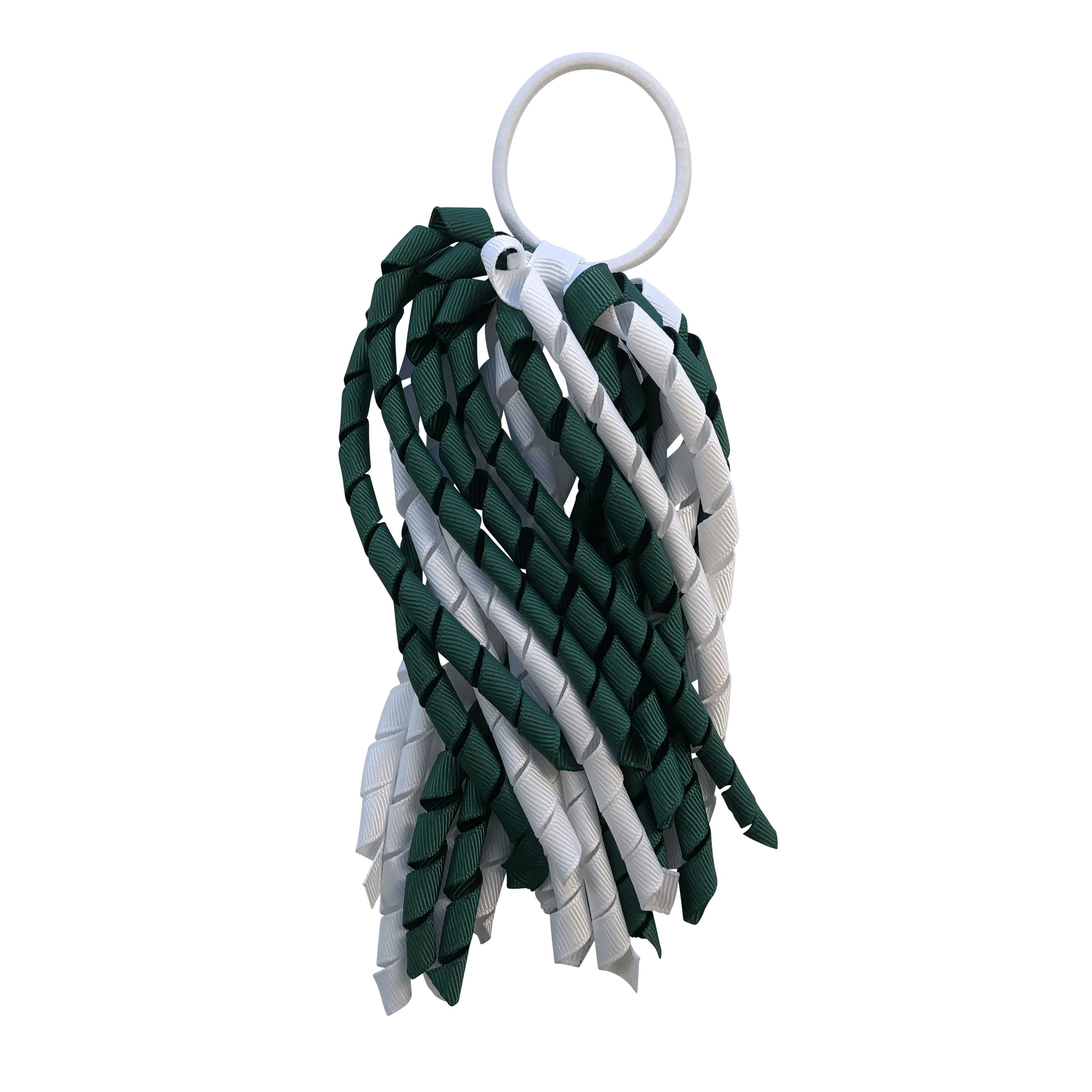 Bottle Green & White Hair Accessories
