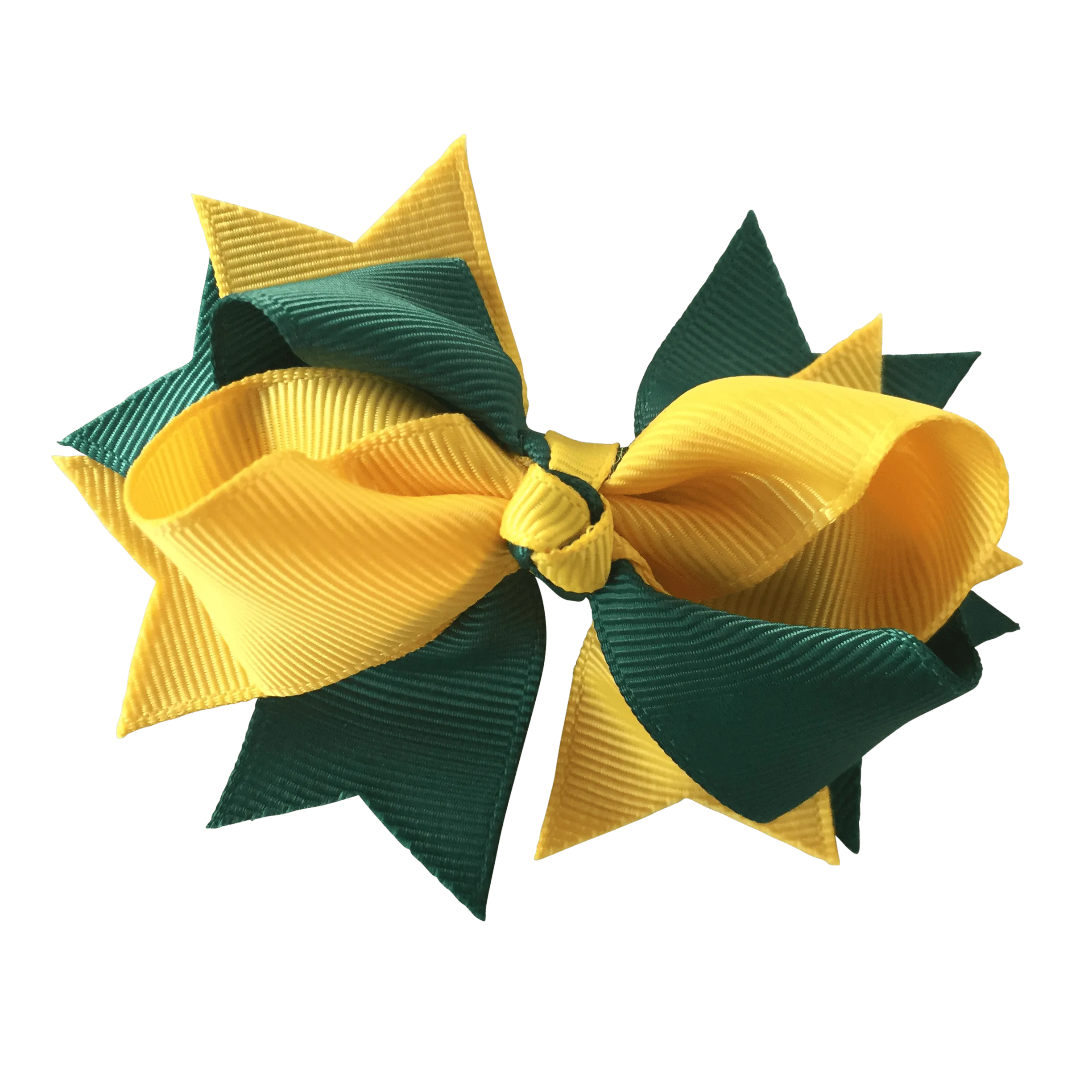 Bottle Green & Yellow Hair Accessories