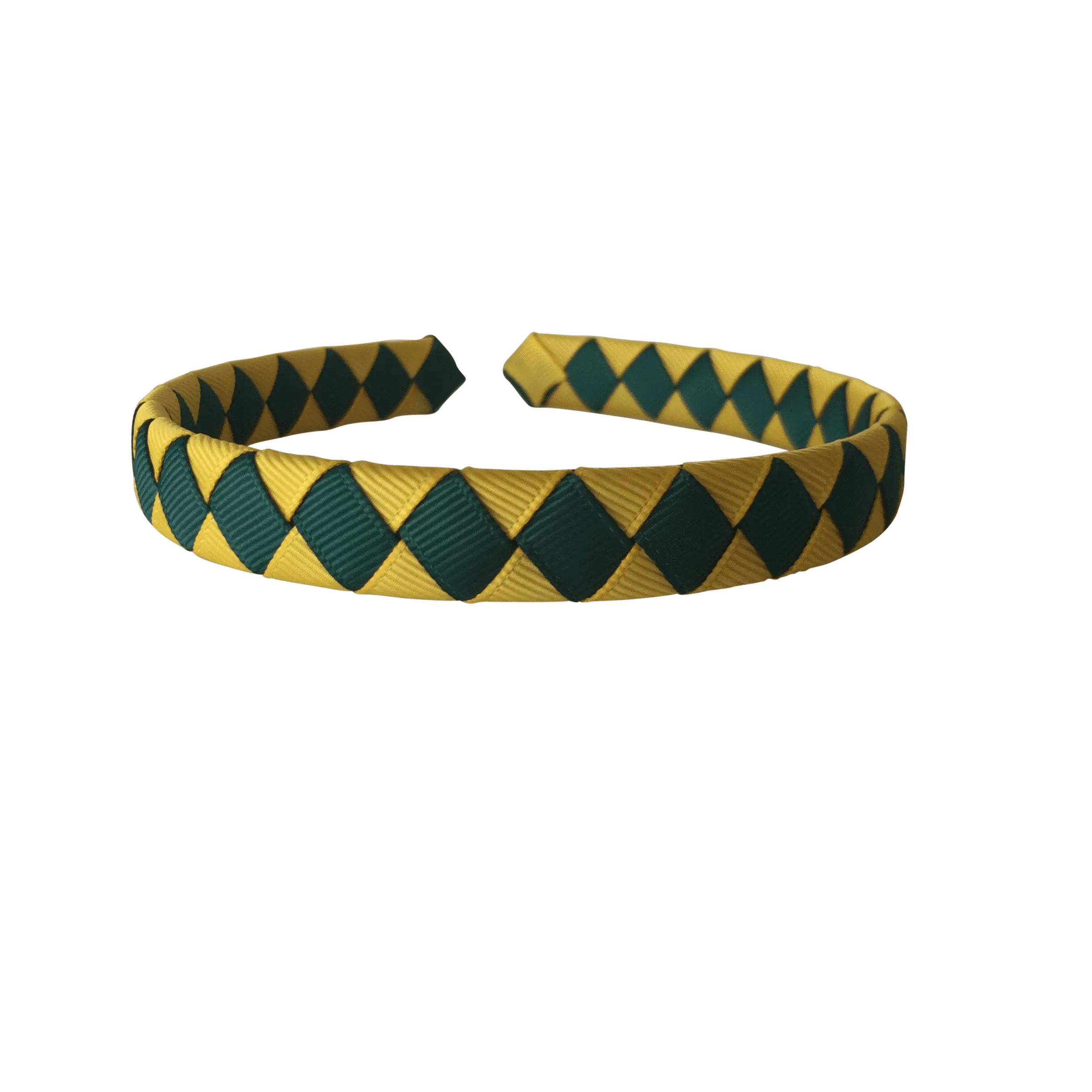 Bottle Green & Yellow Hair Accessories