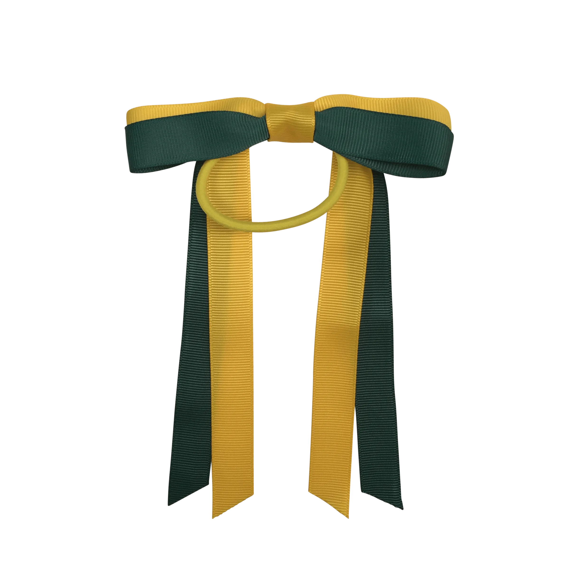Bottle Green & Yellow Hair Accessories
