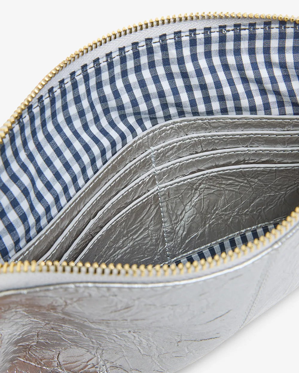 Bowery Wallet - Silver Crinkle
